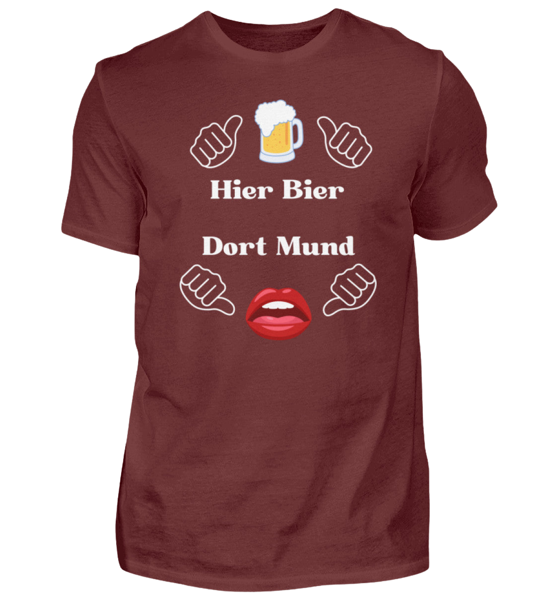 Shirt 'Hier Bier/Dort Mund'