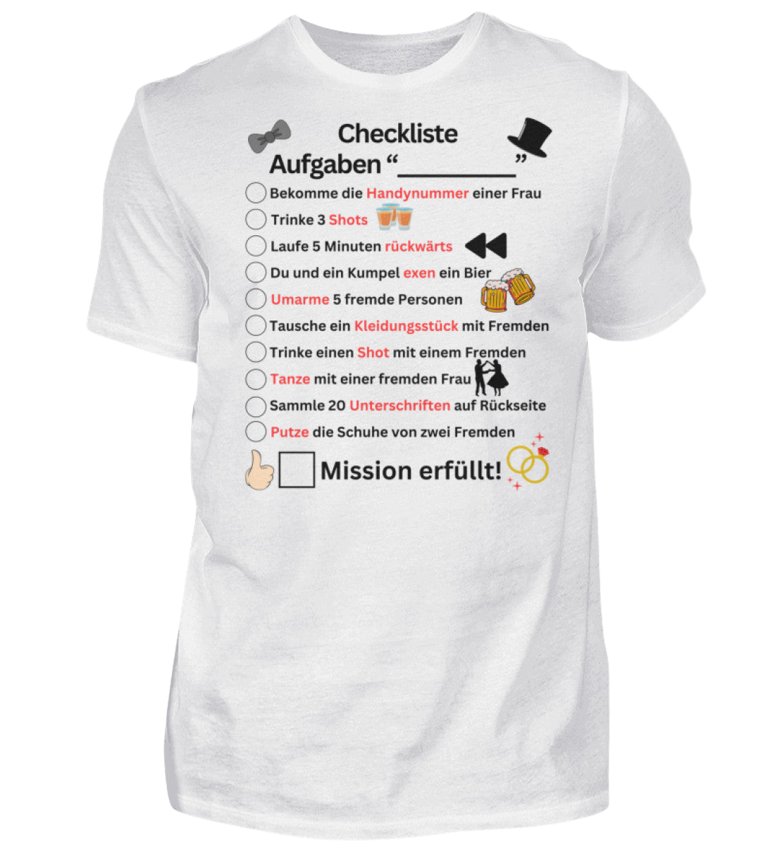 Shirt 'Checkliste'