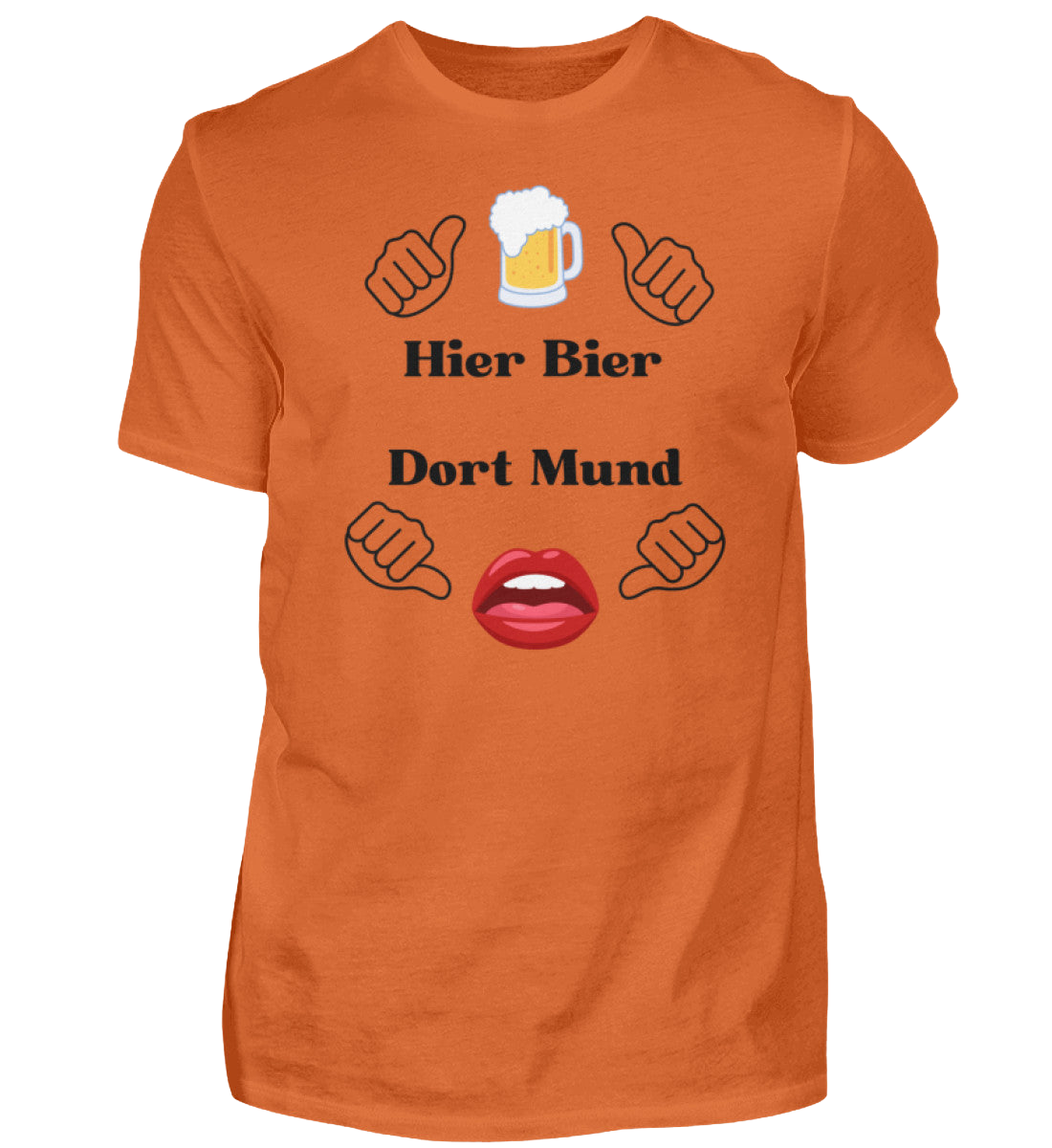 Shirt 'Hier Bier/Dort Mund'