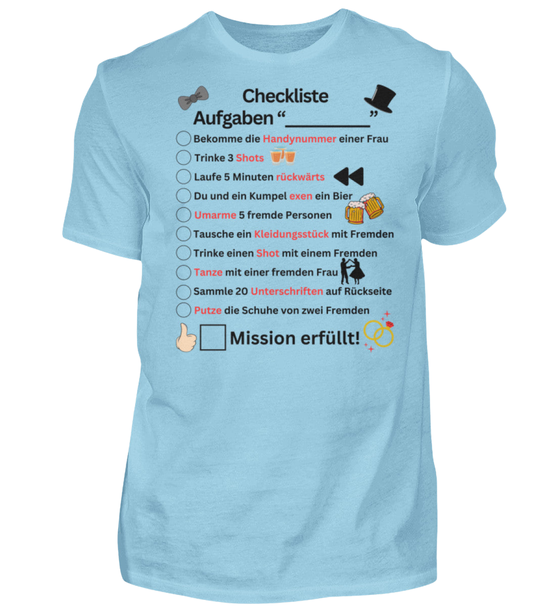 Shirt 'Checkliste'