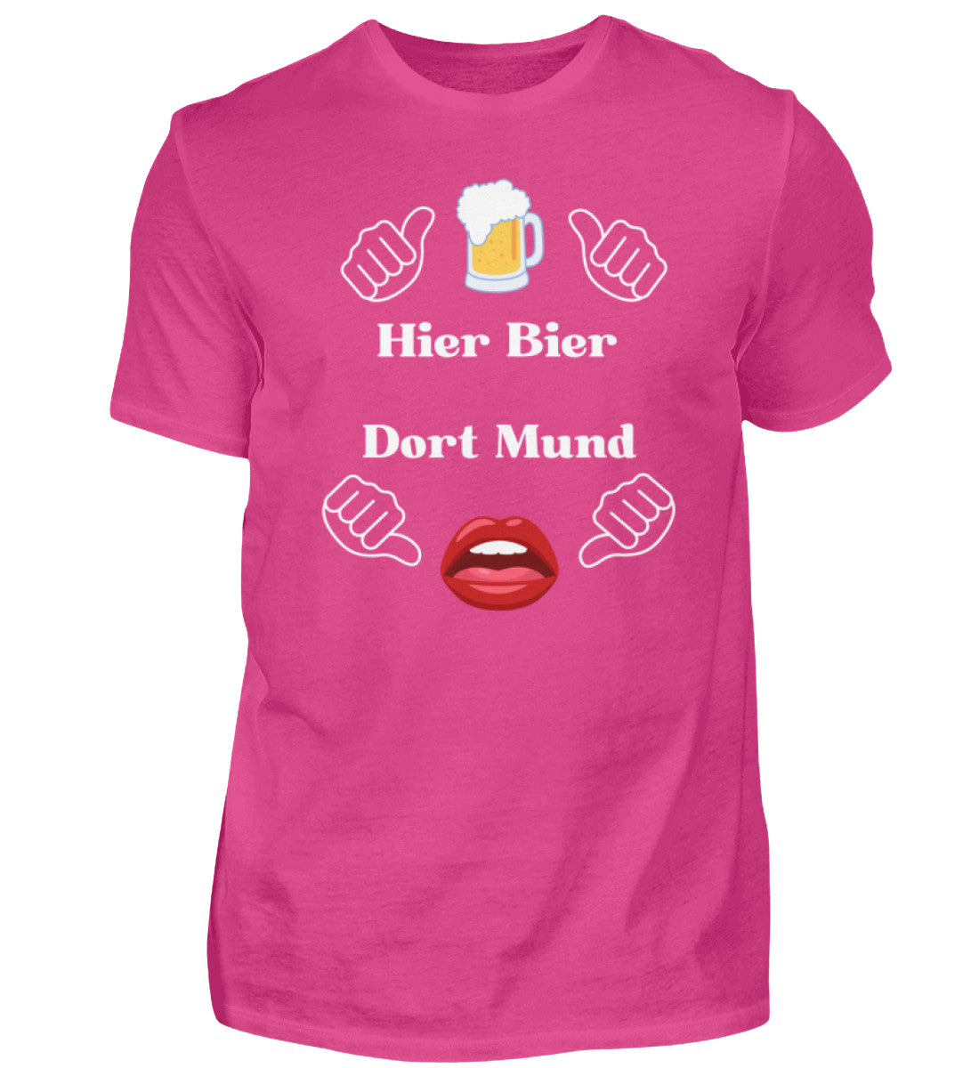 Shirt 'Hier Bier/Dort Mund'