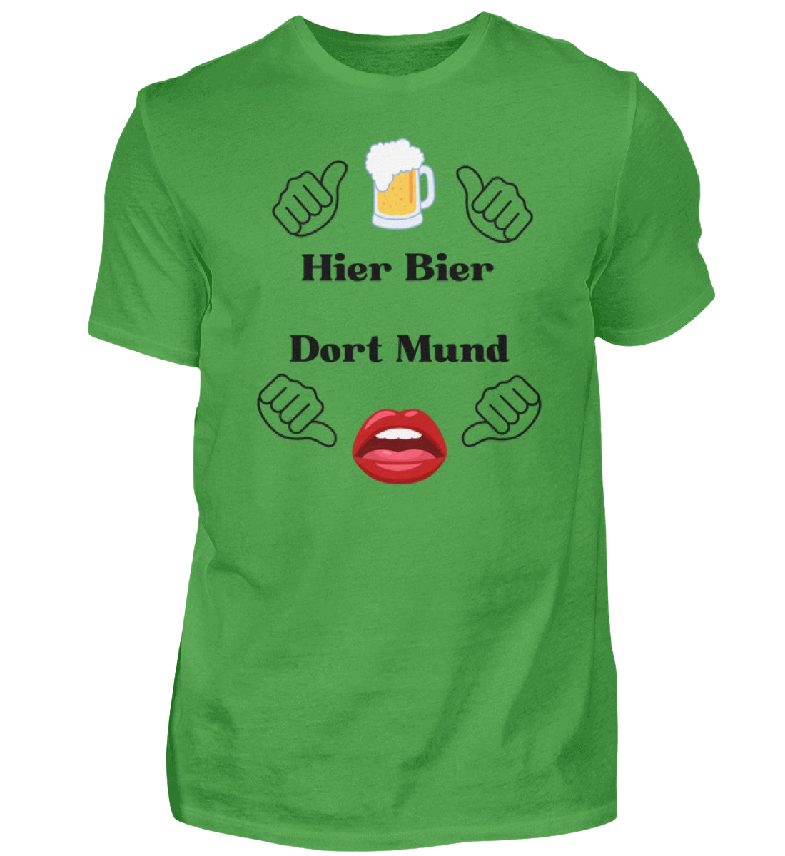 Shirt 'Hier Bier/Dort Mund'