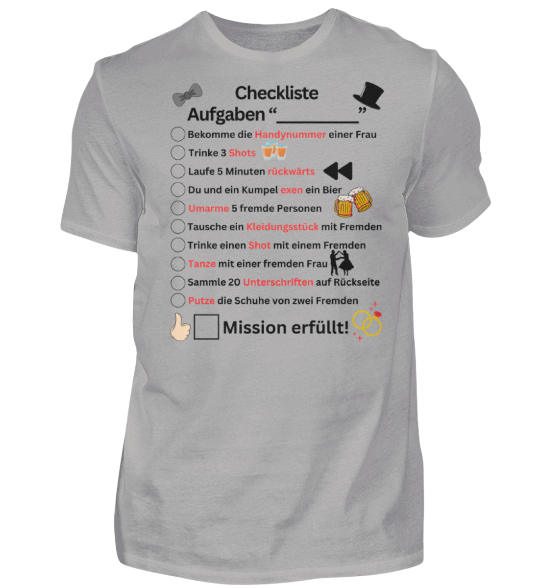 Shirt 'Checkliste'