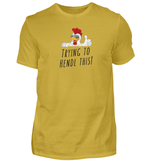 Shirt 'trying to hendl this'
