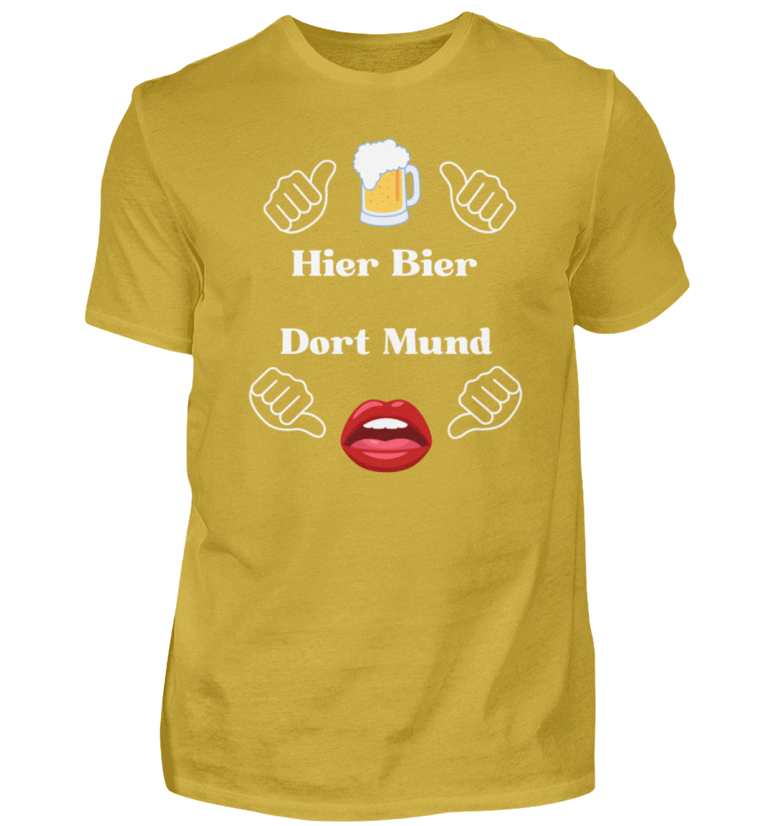 Shirt 'Hier Bier/Dort Mund'