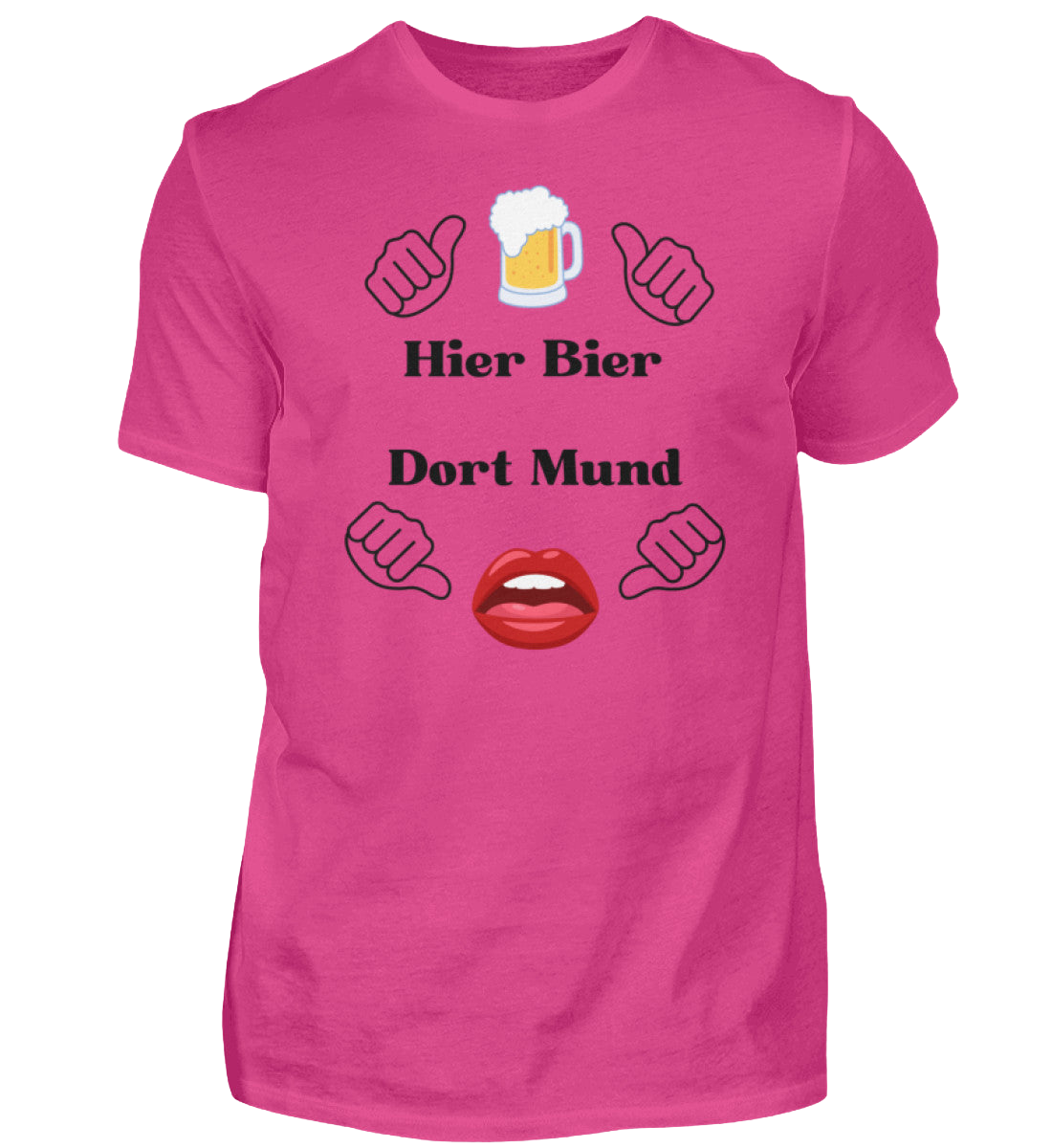 Shirt 'Hier Bier/Dort Mund'