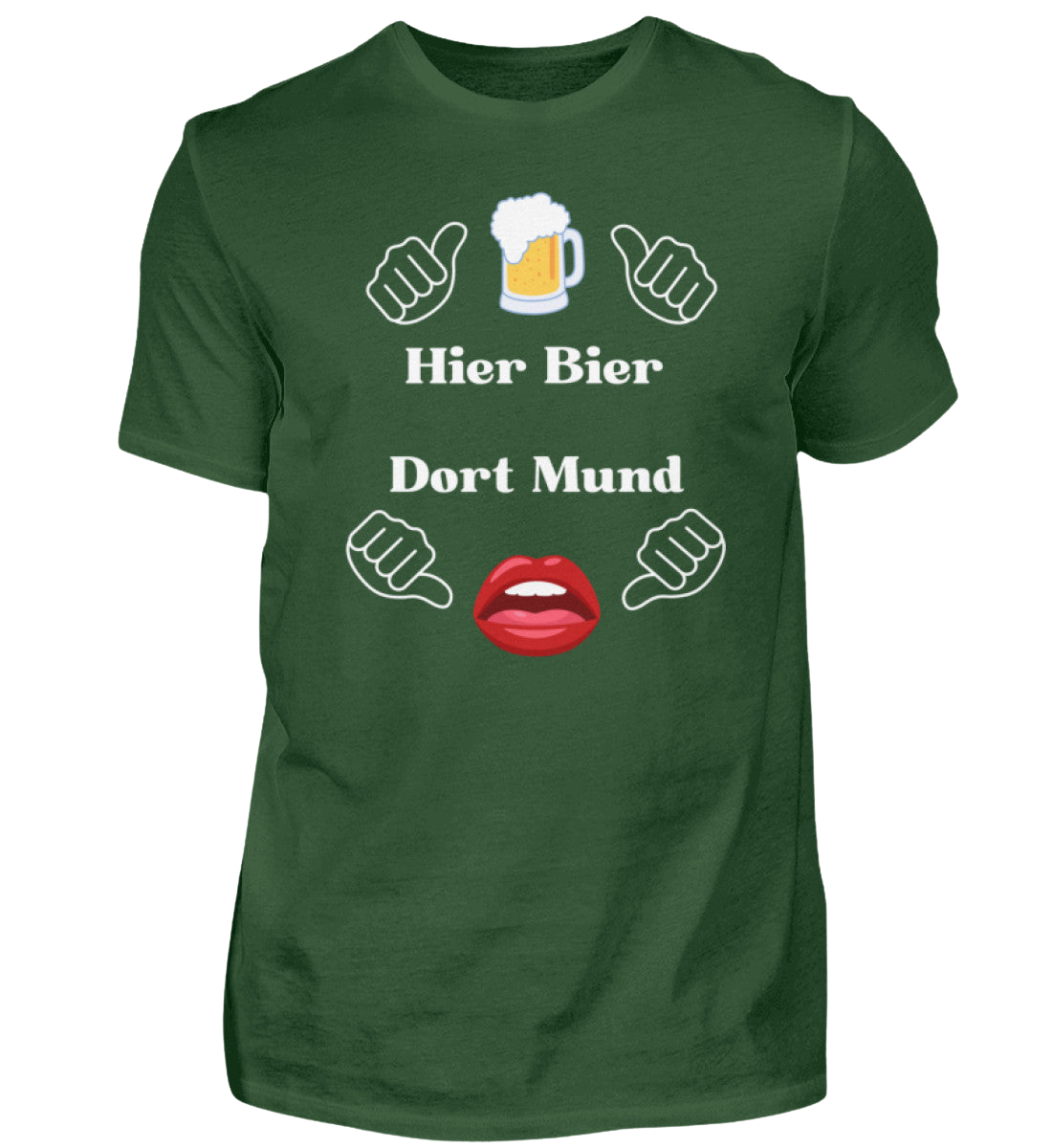 Shirt 'Hier Bier/Dort Mund'