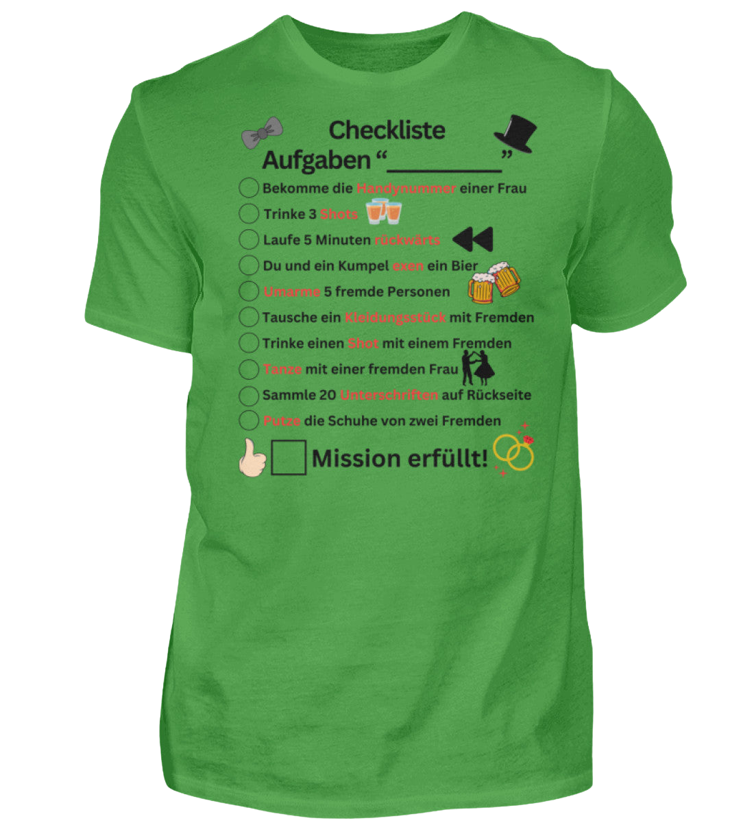 Shirt 'Checkliste'