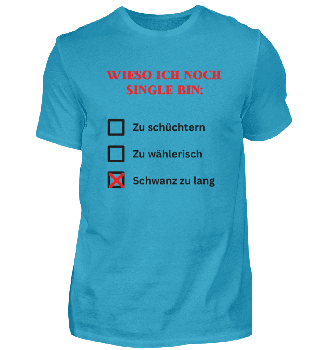 Shirt 'Wieso ich noch Single bin'