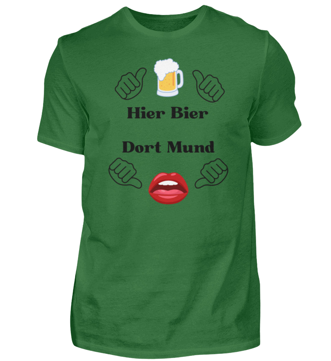 Shirt 'Hier Bier/Dort Mund'