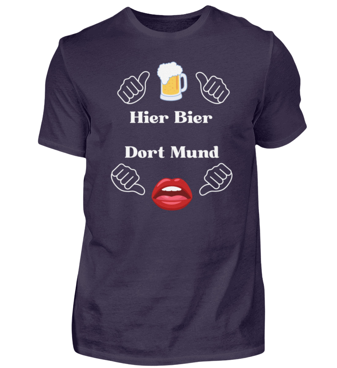 Shirt 'Hier Bier/Dort Mund'