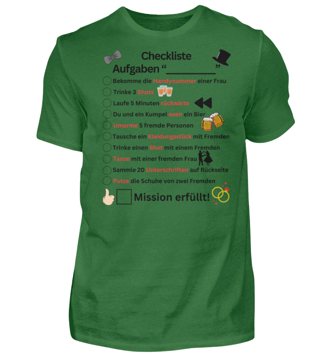 Shirt 'Checkliste'