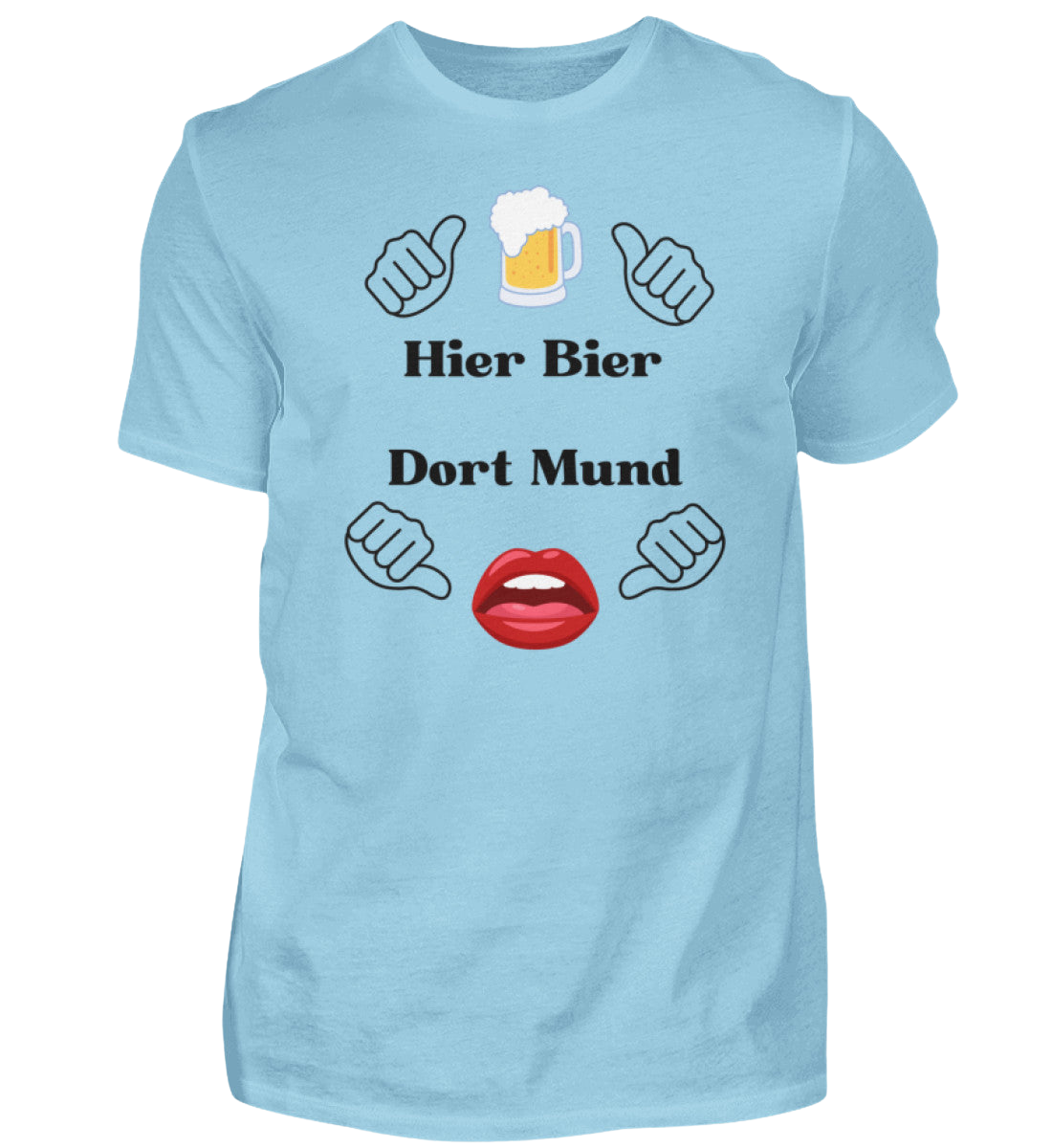 Shirt 'Hier Bier/Dort Mund'