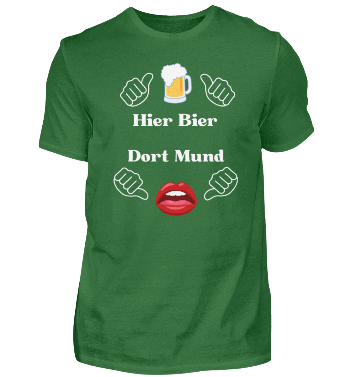 Shirt 'Hier Bier/Dort Mund'