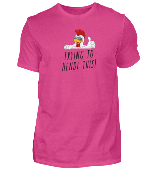 Shirt 'trying to hendl this'