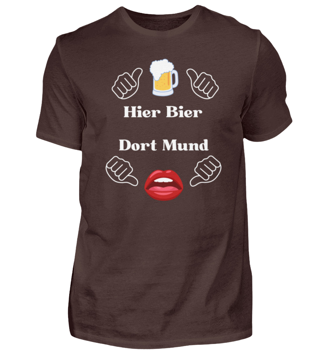 Shirt 'Hier Bier/Dort Mund'