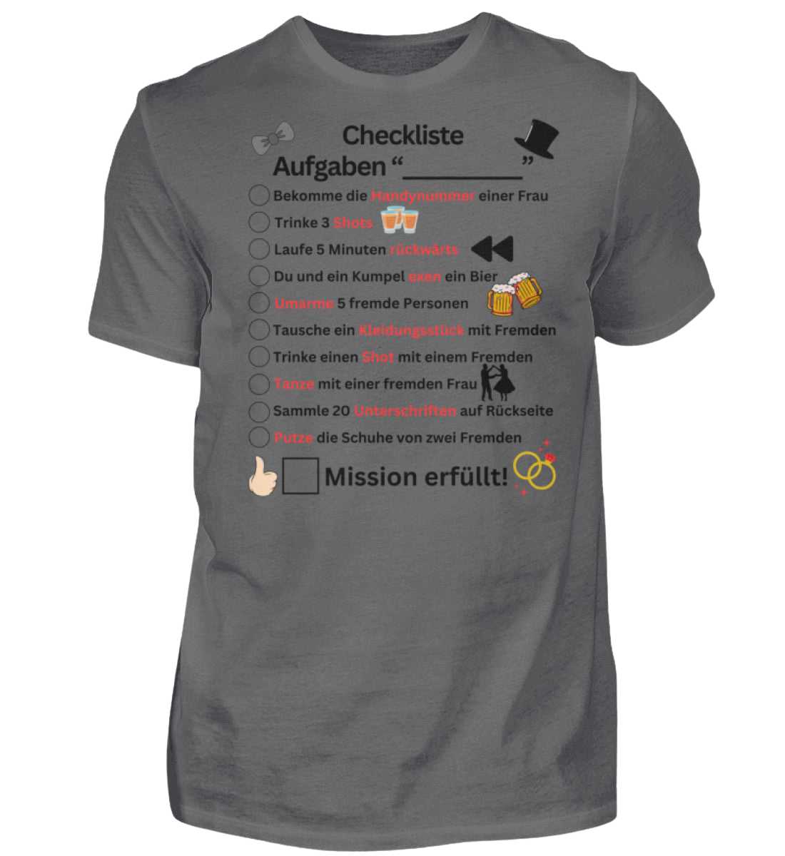 Shirt 'Checkliste'