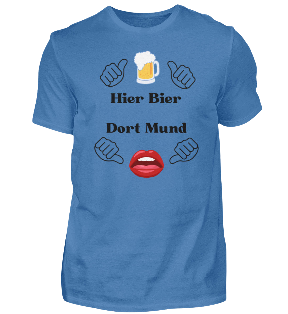 Shirt 'Hier Bier/Dort Mund'