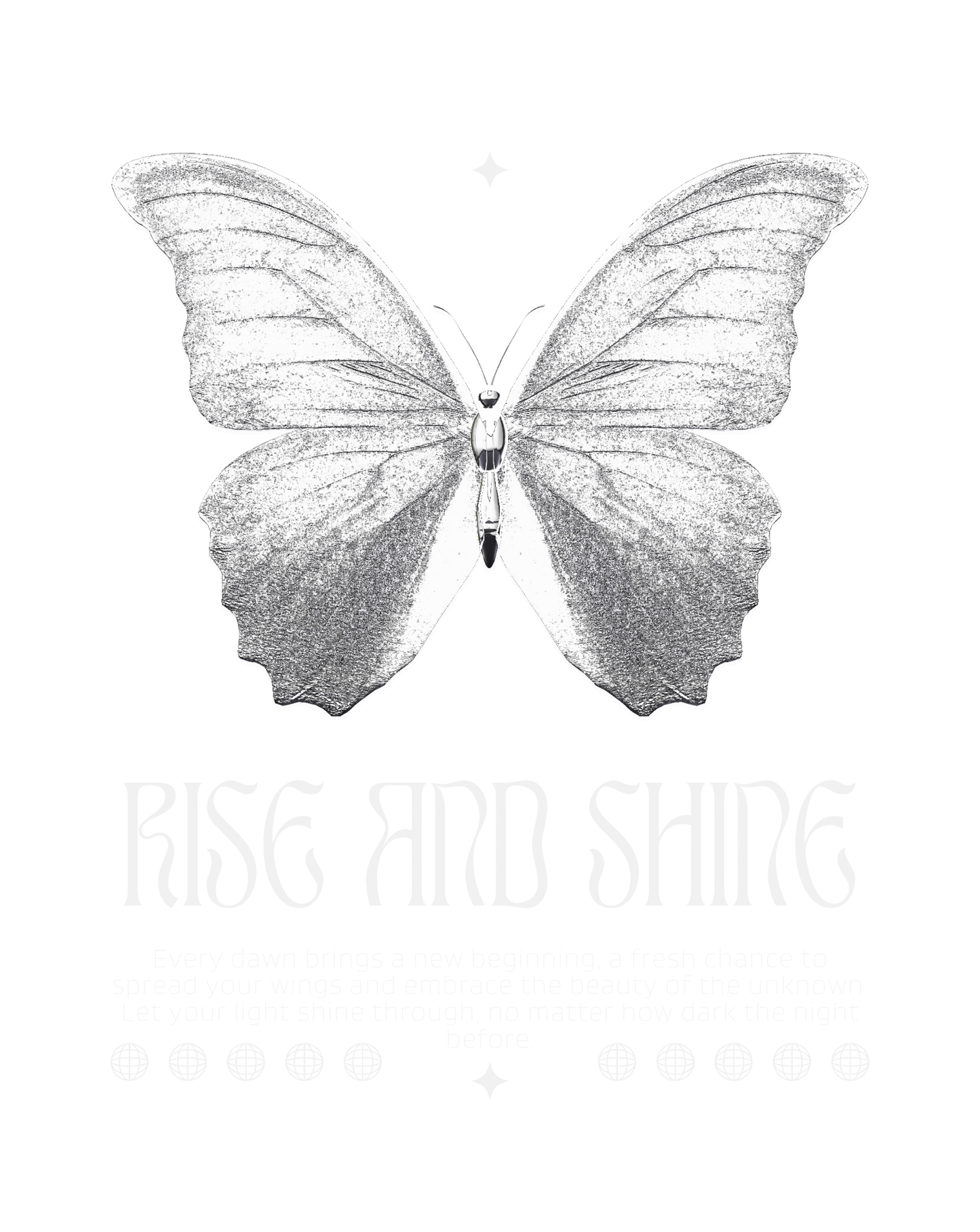 Oversized 'Rise and Shine'