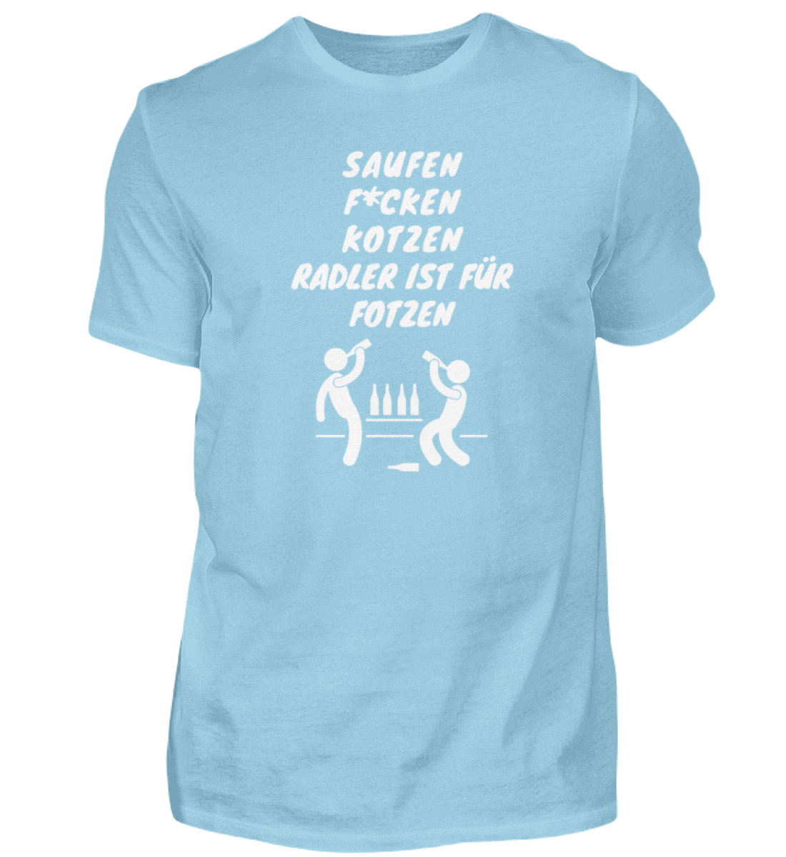 Shirt 'Saufen, F*cken, Kotzen'