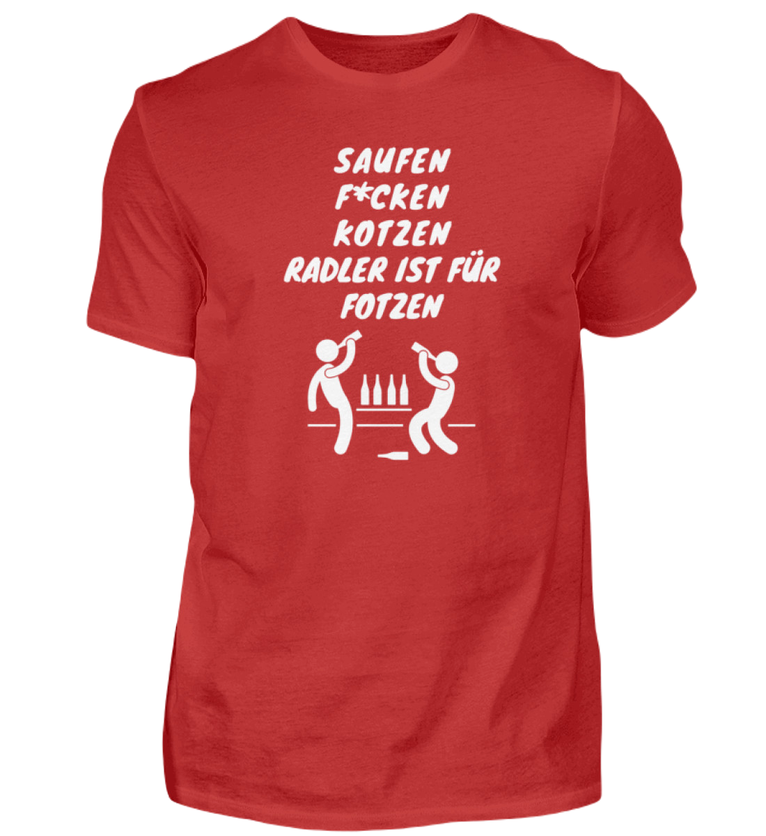 Shirt 'Saufen, F*cken, Kotzen'
