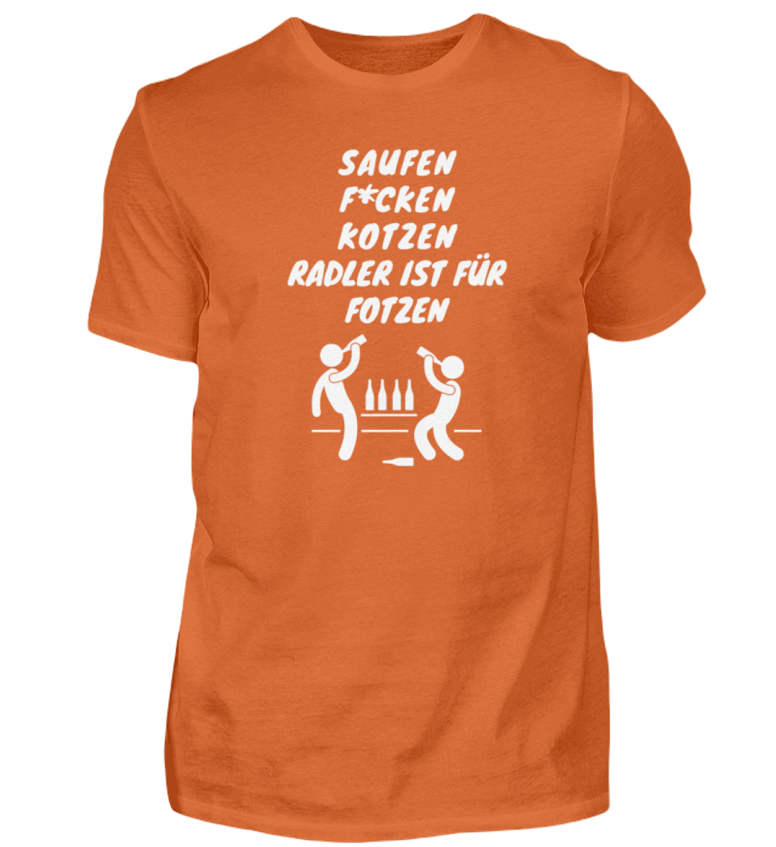 Shirt 'Saufen, F*cken, Kotzen'