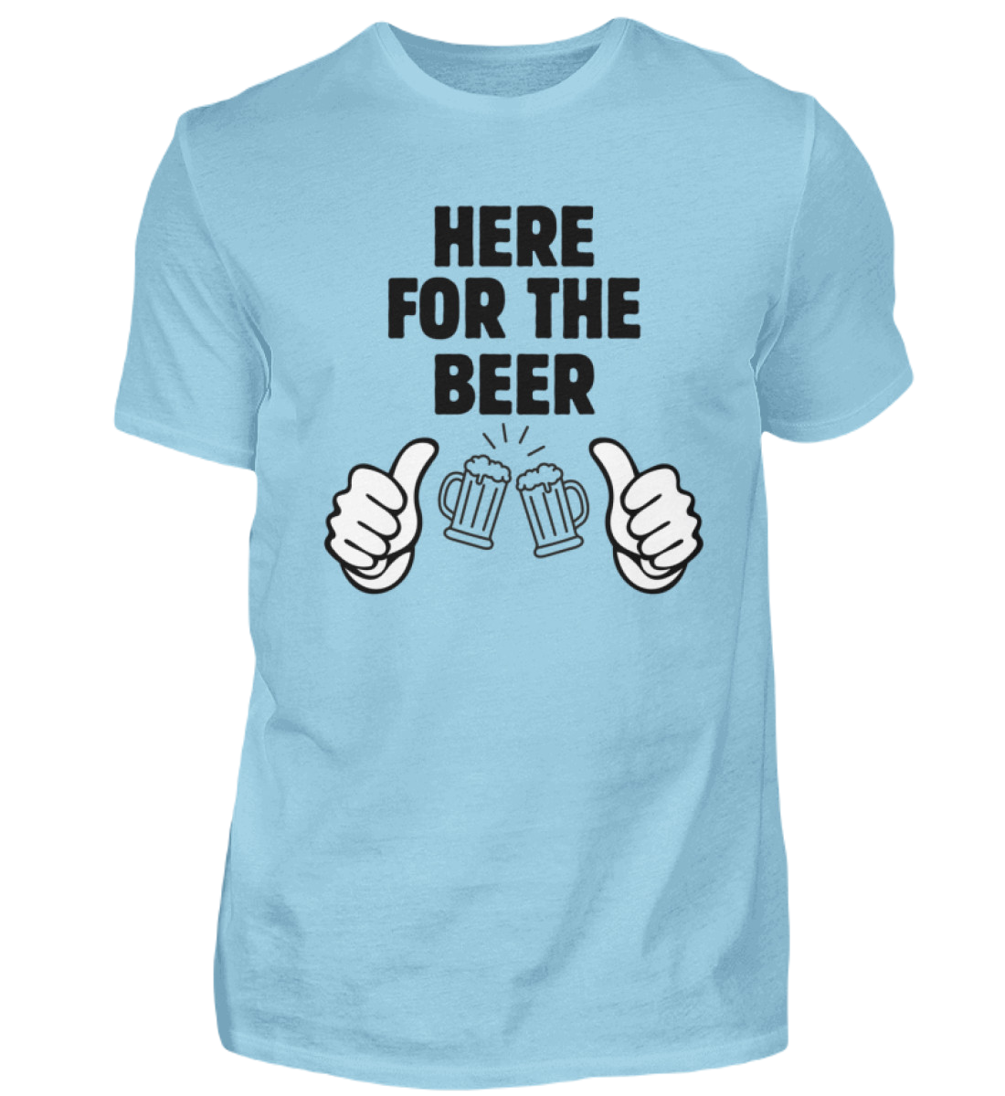 Shirt 'here for the beer'
