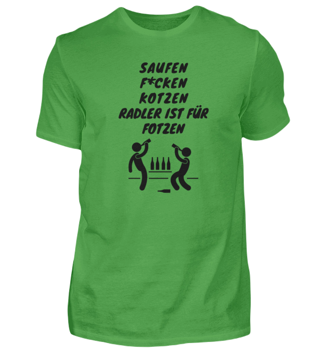 Shirt 'Saufen, F*cken, Kotzen'