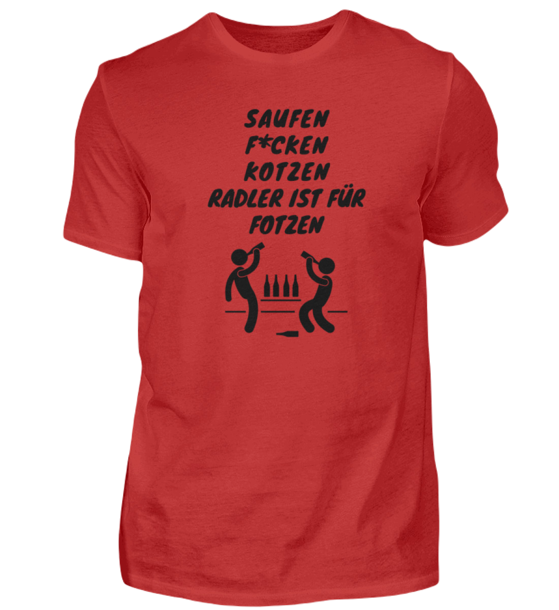 Shirt 'Saufen, F*cken, Kotzen'