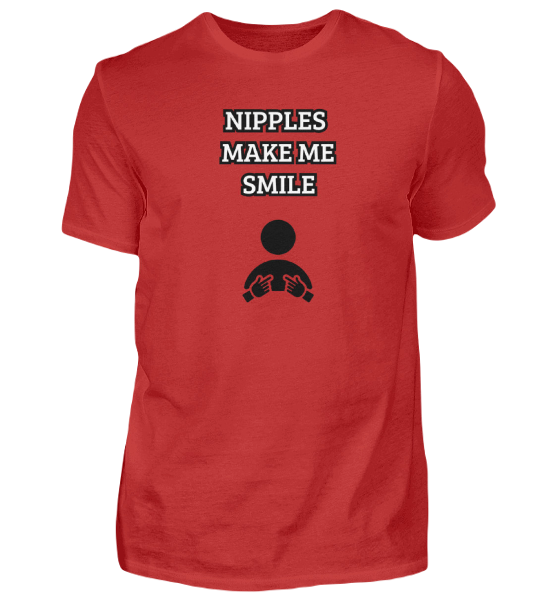 Shirt 'Nipples make me Smile'