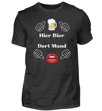 Shirt 'Hier Bier/Dort Mund'