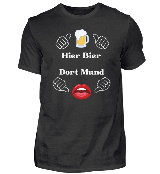 Shirt 'Hier Bier/Dort Mund'