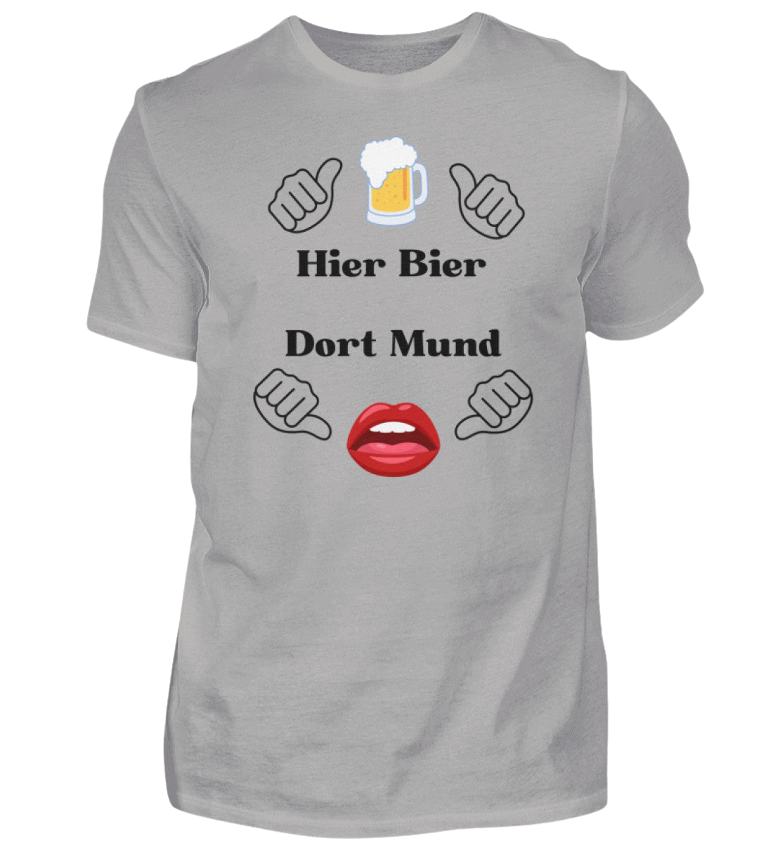 Shirt 'Hier Bier/Dort Mund'