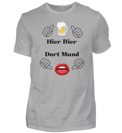 Shirt 'Hier Bier/Dort Mund'