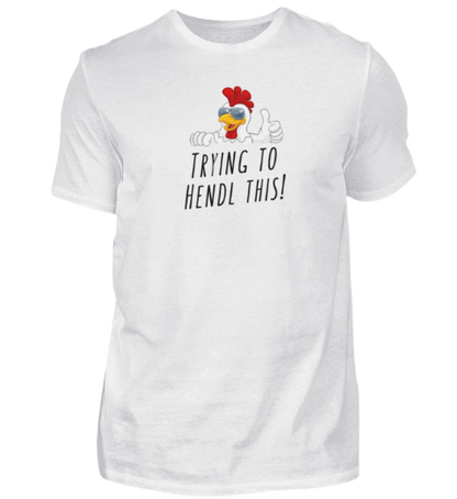Shirt 'trying to hendl this'