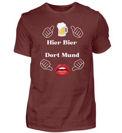 Shirt 'Hier Bier/Dort Mund'