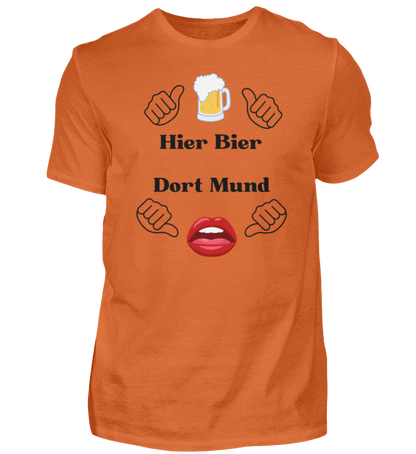 Shirt 'Hier Bier/Dort Mund'