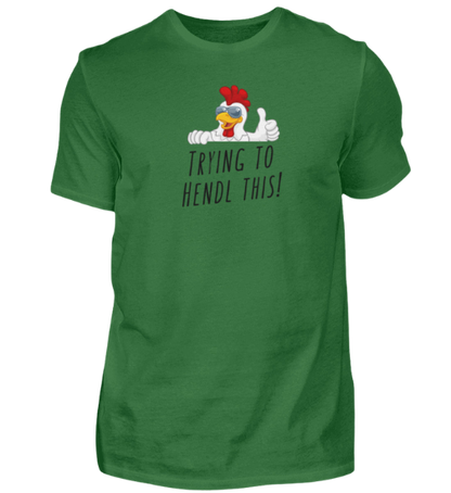 Shirt 'trying to hendl this'