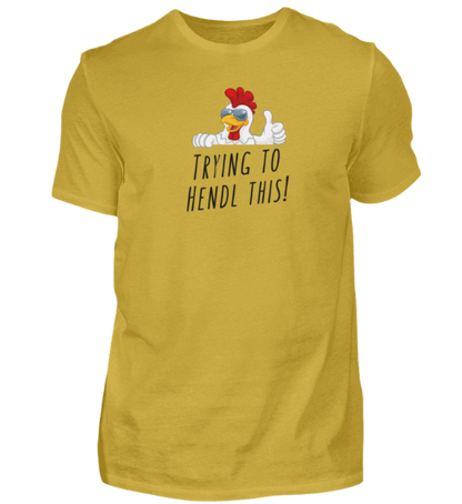 Shirt 'trying to hendl this'