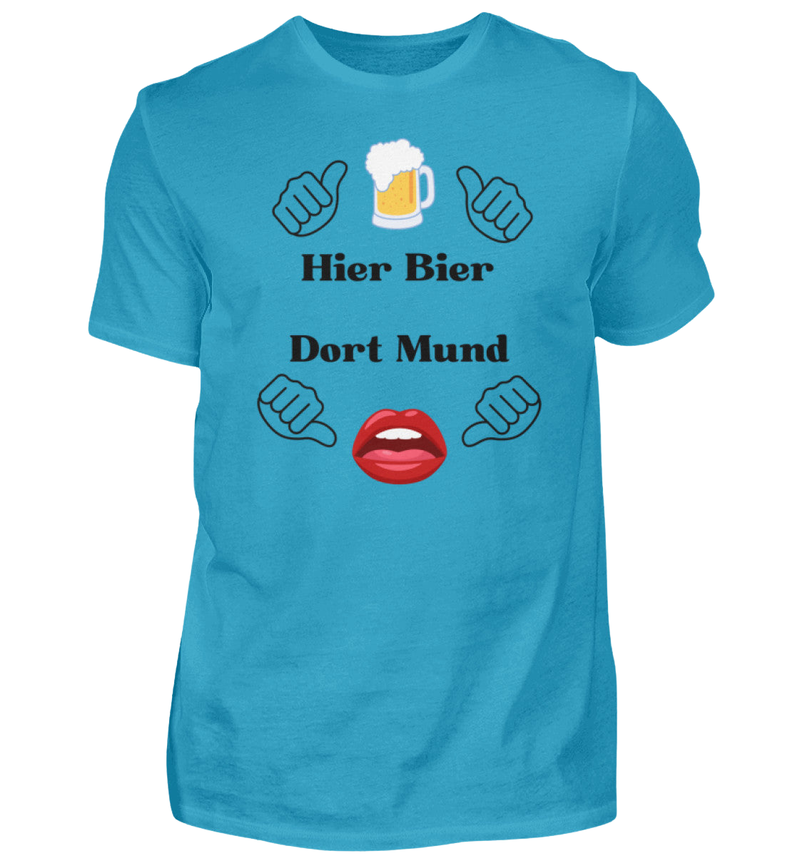 Shirt 'Hier Bier/Dort Mund'