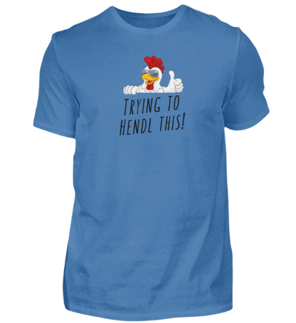 Shirt 'trying to hendl this'