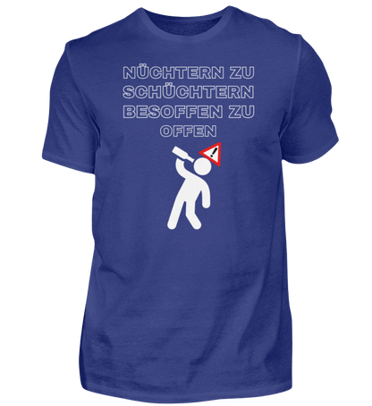 Shirt 'nüchtern zu schüchtern'