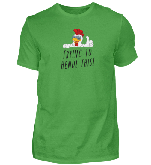 Shirt 'trying to hendl this'