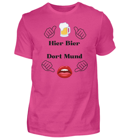 Shirt 'Hier Bier/Dort Mund'