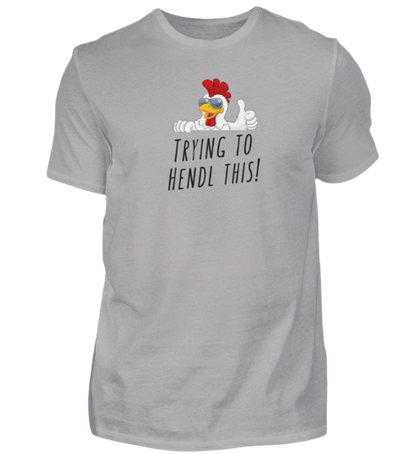 Shirt 'trying to hendl this'