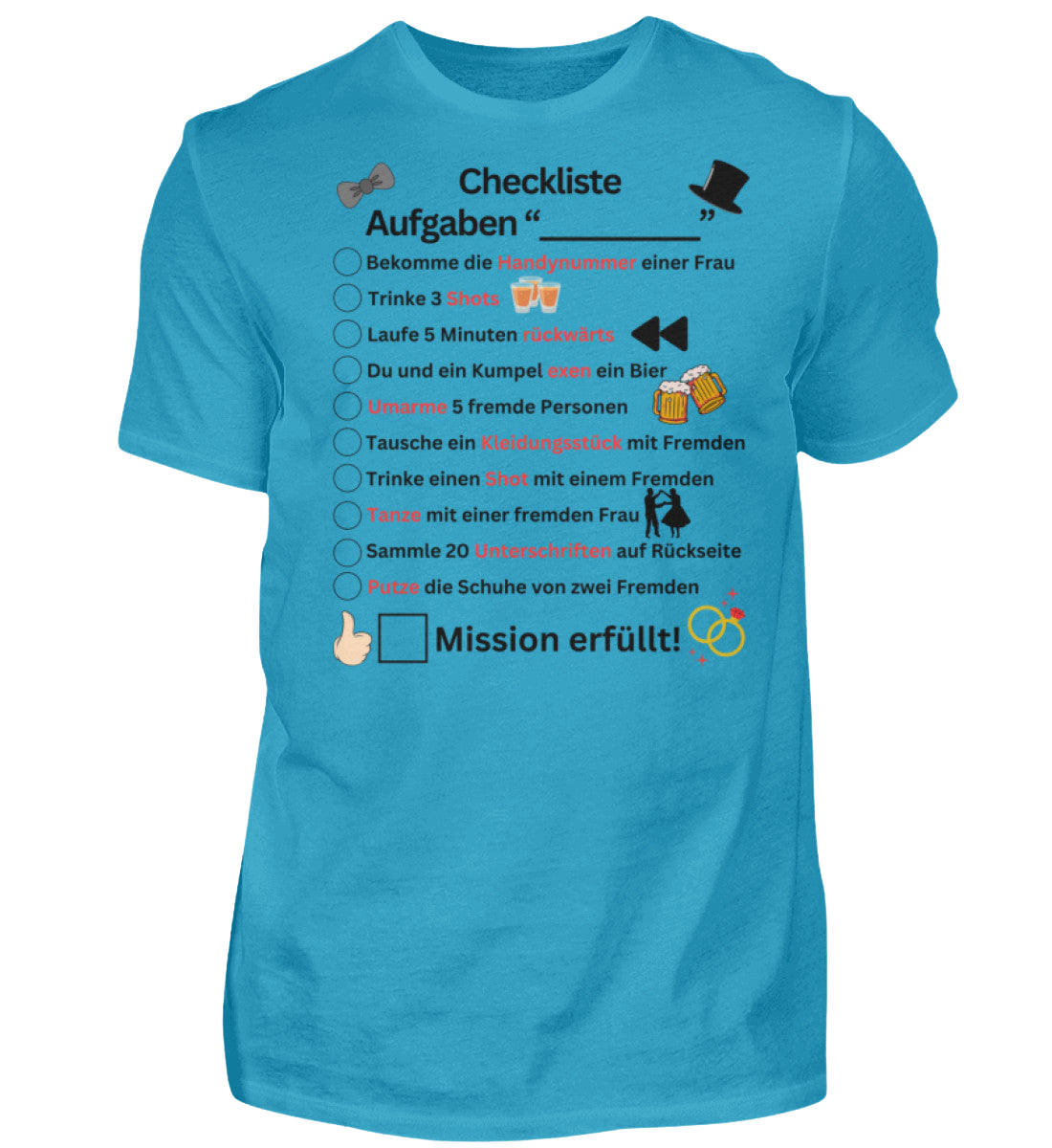 Shirt 'Checkliste'