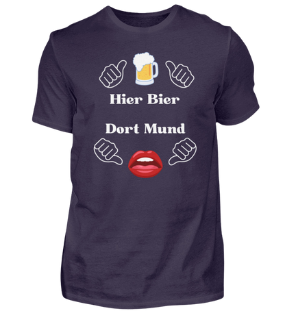 Shirt 'Hier Bier/Dort Mund'