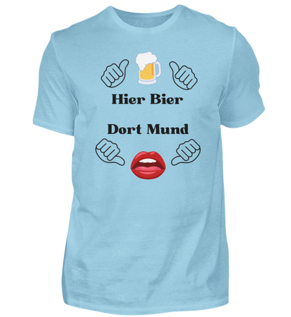 Shirt 'Hier Bier/Dort Mund'