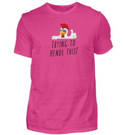 Shirt 'trying to hendl this'