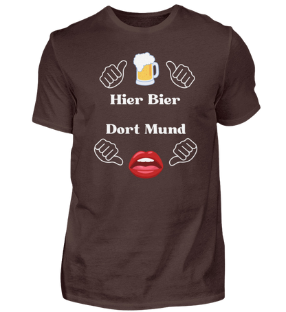 Shirt 'Hier Bier/Dort Mund'